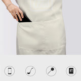 Custom Cream White Apron