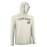 Custom Cream Brown UV-Hoodie