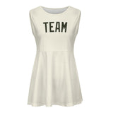 Custom Cream Olive Cheerleader Dress