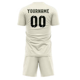 Custom Cream Olive Soccer Jersey