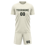 Custom Cream Olive Soccer Jersey