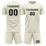 Custom Cream Olive Soccer Jersey