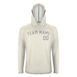 Custom Cream Gray UV-Hoodie
