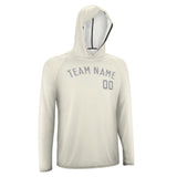 Custom Cream Gray UV-Hoodie