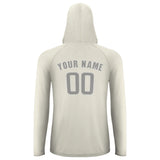 Custom Cream Gray UV-Hoodie