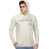 Custom Cream Gray UV-Hoodie