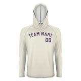 Custom Cream Purple UV-Hoodie