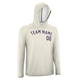 Custom Cream Purple UV-Hoodie