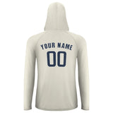 Custom Cream Blue UV-Hoodie
