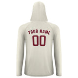 Custom Cream Crimson Red UV-Hoodie