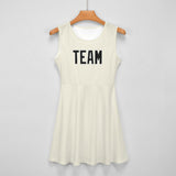 Custom Cream Black Cheerleader Dress