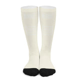 Custom Cream White Knee-High Sock