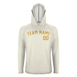 Custom Cream Yellow UV-Hoodie