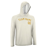 Custom Cream Yellow UV-Hoodie