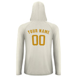 Custom Cream Yellow UV-Hoodie