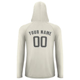 Custom Cream Dark Grey UV-Hoodie