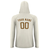 Custom Cream Khaki UV-Hoodie