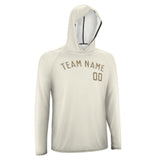 Custom Cream Light Khaki UV-Hoodie