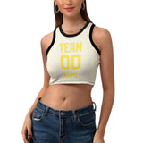 Custom Cream Light Yellow Sleeveless Tank Top