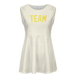 Custom Cream Light Yellow Cheerleader Dress