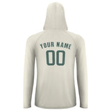 Custom Cream Blue Green UV-Hoodie