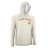 Custom Cream Orange UV-Hoodie