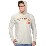 Custom Cream Orange UV-Hoodie