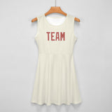 Custom Cream Copper Rose Cheerleader Dress