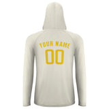 Custom Cream Gold UV-Hoodie