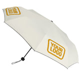 Custom Cream Yellow Automatic Umbrella