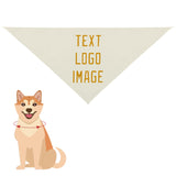Custom Cream Yellow Pet Scarf