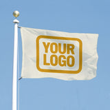 Custom Cream Yellow Flag
