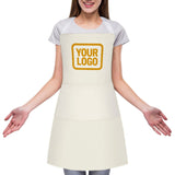 Custom Cream Yellow Apron
