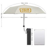 Custom Cream Yellow Automatic Umbrella