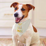 Custom Cream Yellow Pet Scarf