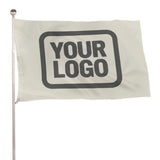 Custom Cream Dark Grey Flag