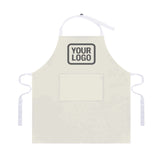 Custom Cream Dark Grey Apron