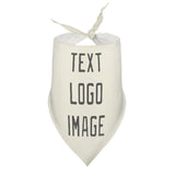 Custom Cream Dark Grey Pet Scarf