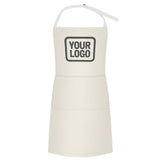 Custom Cream Dark Grey Apron