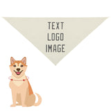 Custom Cream Dark Grey Pet Scarf