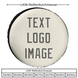 Custom Cream Dark Grey Truck Tires
