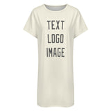 Custom Cream Dark Grey Nachthemd