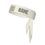 Custom Cream Gray Headband