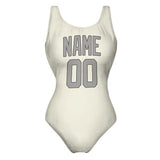Custom Cream Gray Swimsuit