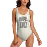 Custom Cream Gray Swimsuit