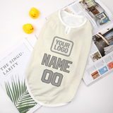 Custom Cream Gray Pet Vest