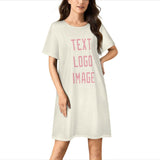 Custom Cream Light Pink Nachthemd