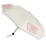 Custom Cream Light Pink Automatic Umbrella