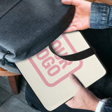 Custom Cream Light Pink Laptop Bag