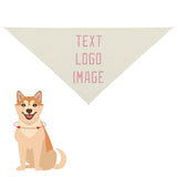 Custom Cream Light Pink Pet Scarf